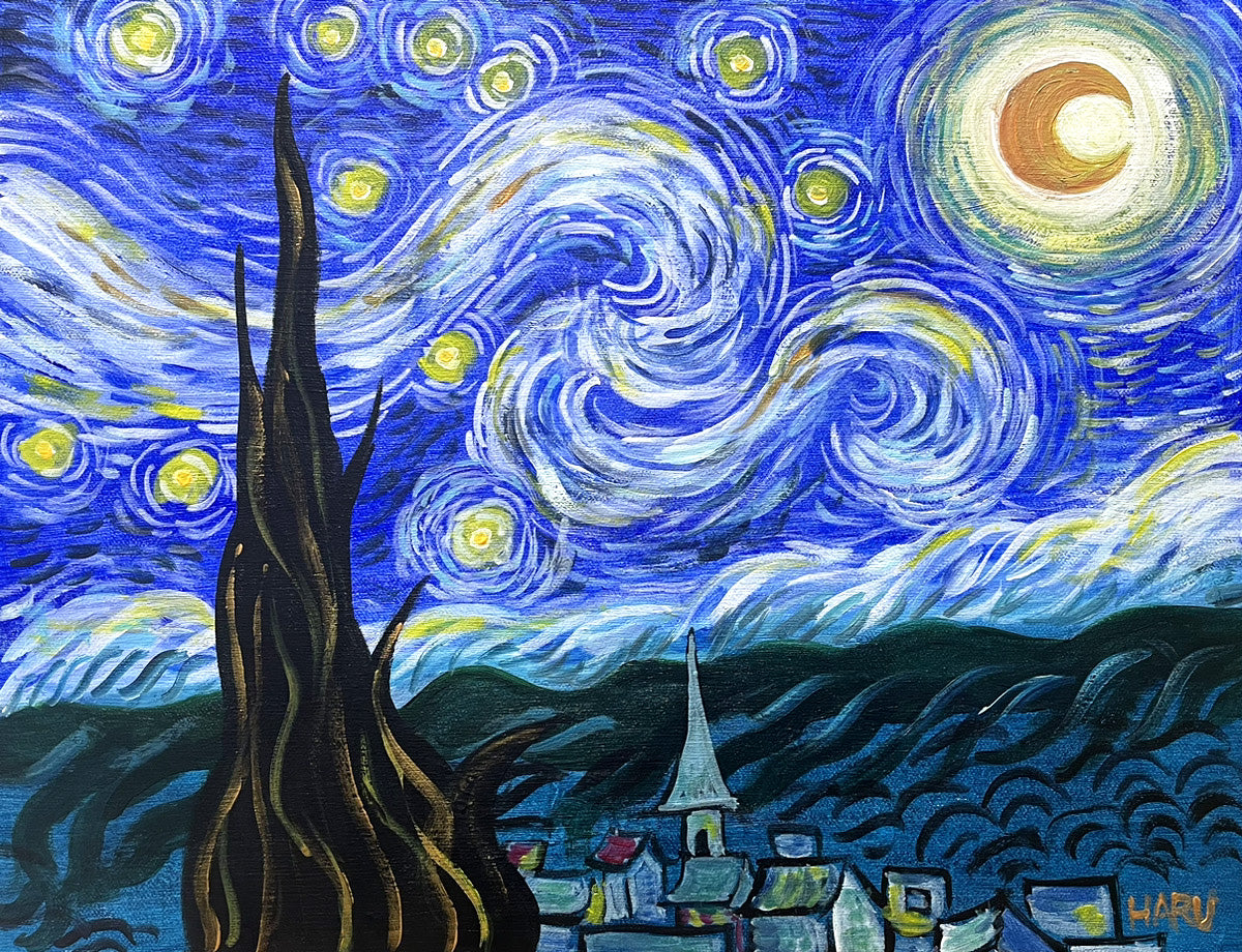 10/14(tue) 11:00〜13:00 ゴッホ:星月夜