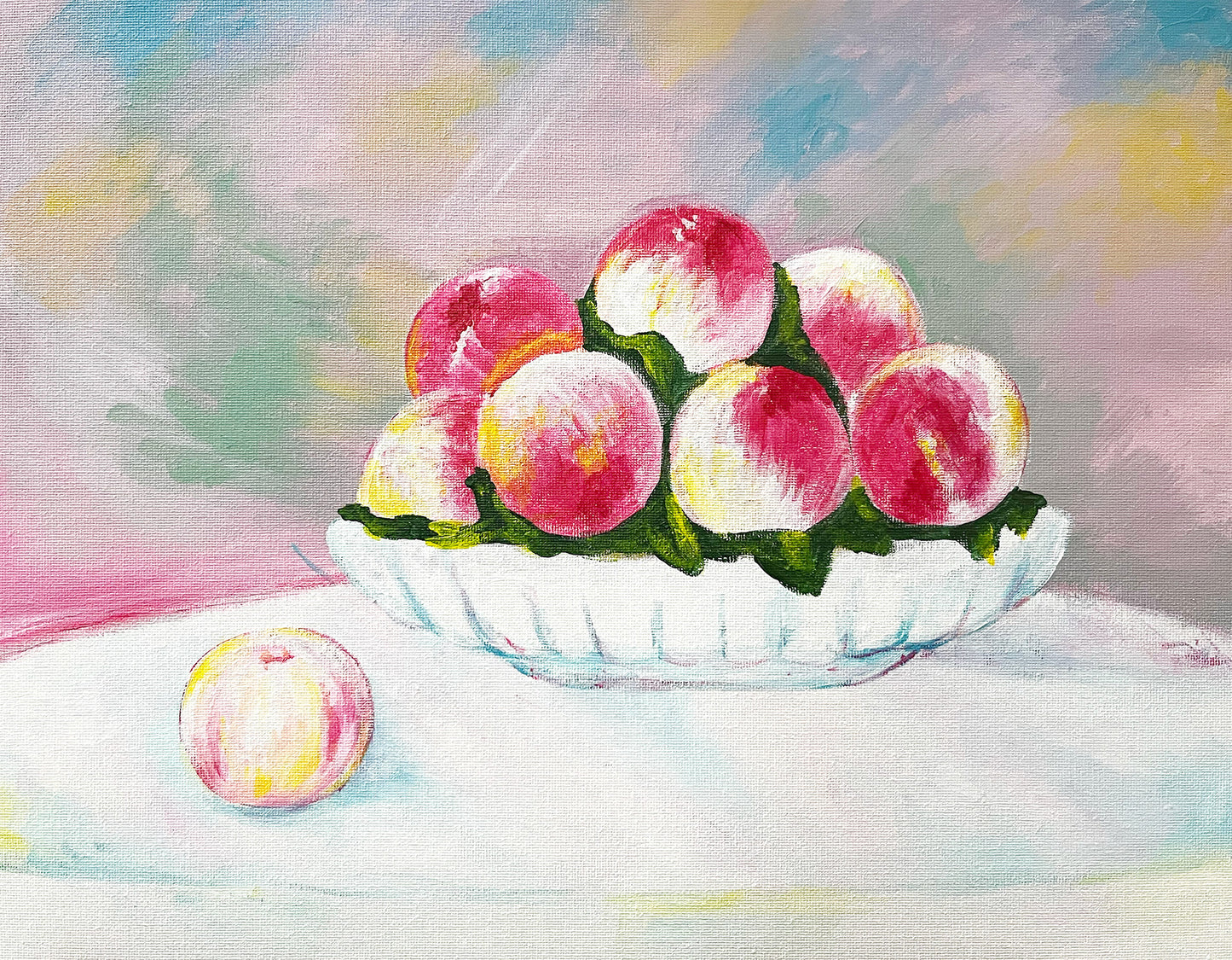 03/30(mon) 10:00〜12:00 ルノワール:桃の静物