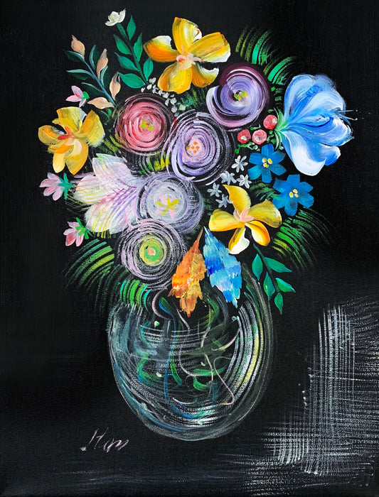 04/04(sat) 18:00〜20:00　彩る花々とガラスの花瓶