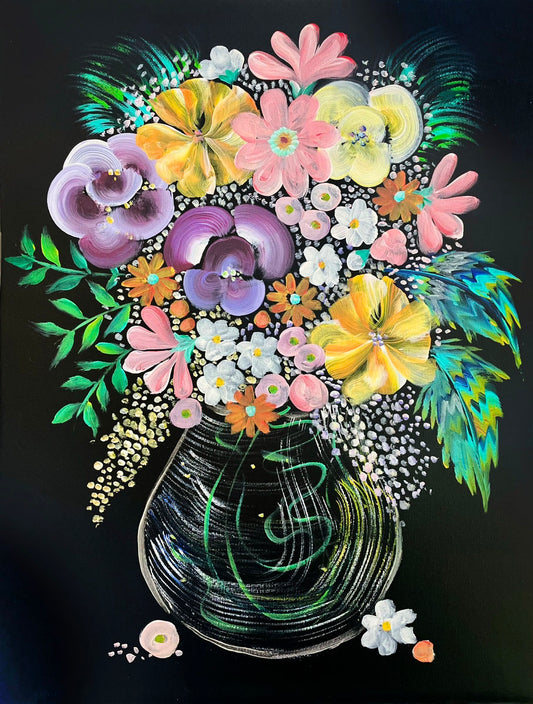 04/10(fri) 14:30〜16:30　彩る花々とガラスの花瓶